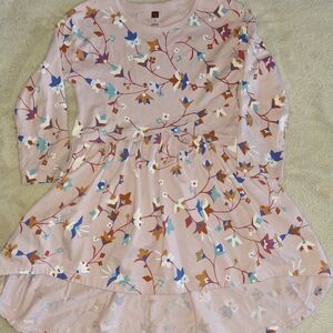 Tea Collection Pink Floral Kids Dress